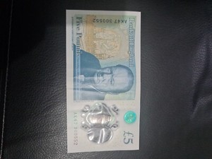 AK47 £5 BANK NOTES LOW SERIAL NUMBERS MEGA RARE NEW UNCIRCULATED RAREUK £5 NOTE.