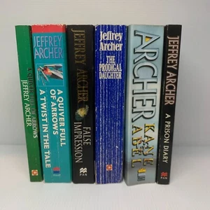 6x Jeffrey Archer Paperback Books Bundle Lot Biography, Memoir, History, Humor - Picture 1 of 5