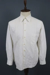 Romeo Gigli White Long Sleeve Button Down Pocket Round Cuff Shirt Size 3 - Picture 1 of 22