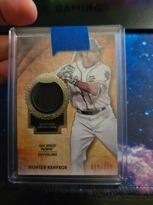 2017 TOPPS TIER ONE HUNTER RENFROE GAME USED JERSEY 315/331 - Picture 1 of 2