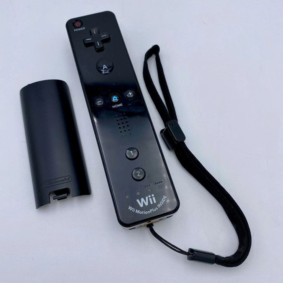 Like New Genuine Nintendo Wii U / Wii Motion Plus Black Controller Remote Wii... - Image 1 of 4