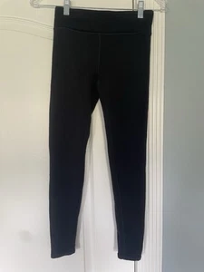 Athleta Girl Black Fleece Lined Legging Medium 8-10 - Picture 1 of 5