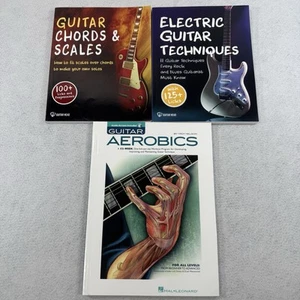 Electric Guitar Techniques ~ Chords and Scales ~ Guitar Aerobics Lot of 3 Books - Picture 1 of 2