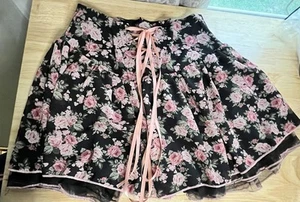 Cider Floral Miniskirt With Matching Halter Top (M) Skirt (S) NWOT - Picture 1 of 7