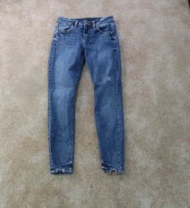 Silver Avery Skinny Jeans Women's 27x27 Blue Stretch Denim mid - Picture 1 of 14
