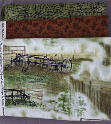 Lot of Three Quilting Fabrics - Timeless Treasures/Unbranded Batik & Clothworks - Image 1 of 4