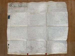 Huge Original Vellum Indenture Guildford, Surrey dated 1780 - Picture 1 of 7