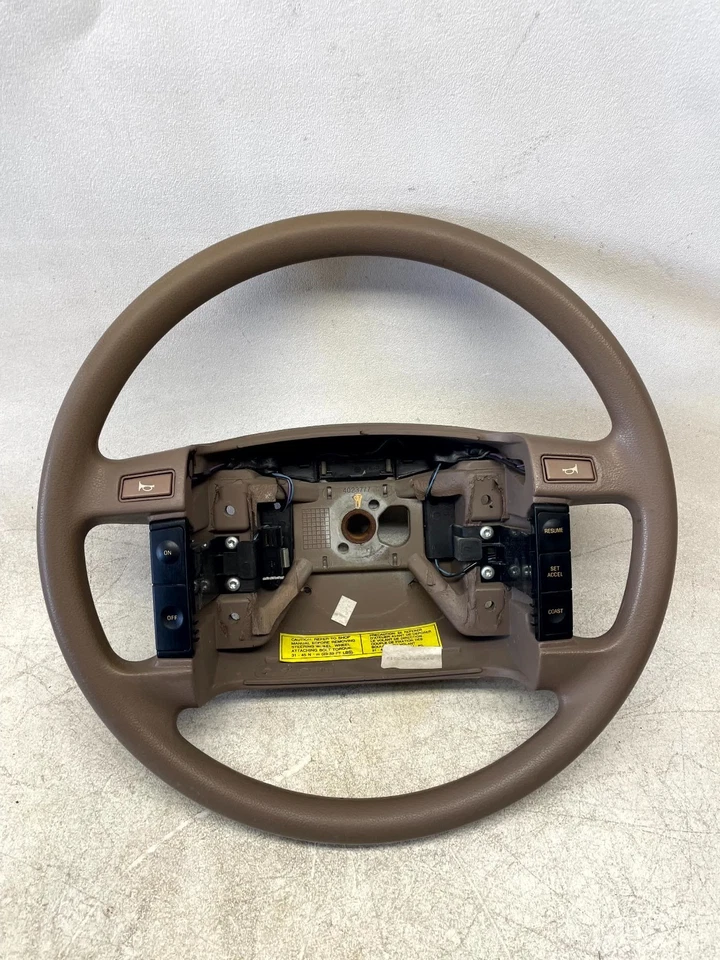 1992-1995 Ford Taurus Mercury Sable Steering Wheel Beige Leather OEM - Image 1 of 4