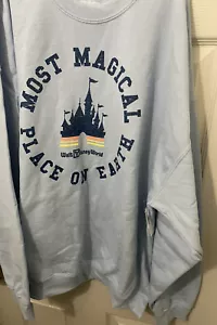 Disney Most Magical Place On Earth Castle Sweater Sweatshirt XX-Large XXL New - Picture 1 of 3