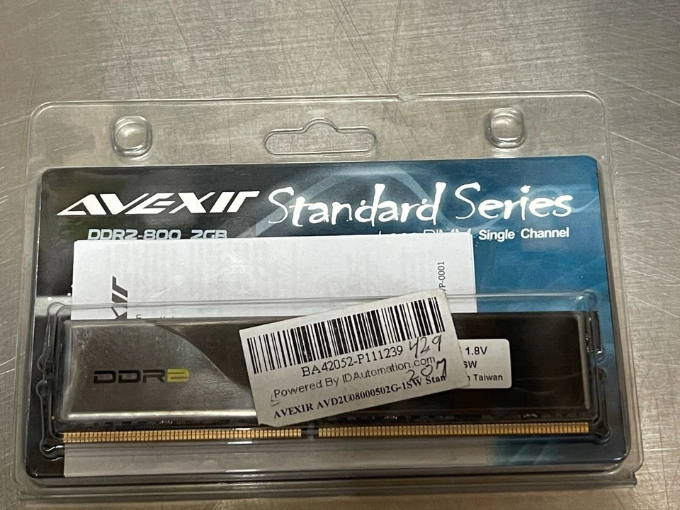 Avexir 2GB (1x2GB) DDR2 SDRAM DDR2-800 SDRAM AVD2U8000502G-1SW - Image 1 of 2