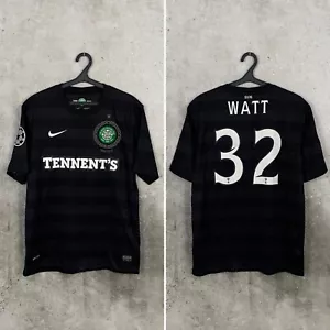 CELTIC 2012 2013 AWAY SIGNED CHAMPIONS LEAGUE SHIRT #32 WATT NIKE JERSEY SIZE L - Picture 1 of 12