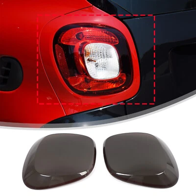 ABS Smoked Black Tail Lamp light Cover For Benz Smart Fortwo 453 2016-2019 US - Image 1 of 4
