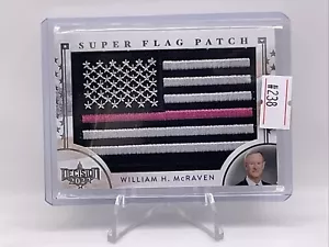 2024 Decision WILLIAM H MCRAVEN SUPER FLAG PINK STRIP PATCH SF27 - Picture 1 of 2