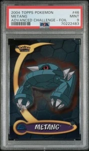 2004 Topps Advanced Challenge Foil Metang- PSA 9 Mint 46 Pokemon - Picture 1 of 2