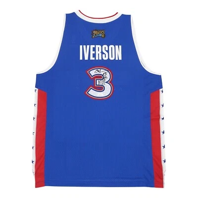 Allen Iverson signed 2005 NBA East All Star Reebok Swingman Blue Jersey JSA - Image 1 of 4