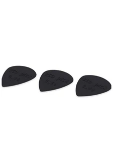 3er-Pack Gitarren-Plektren 0,48 mm dünn, Farbe schwarz, umweltfreundlich biologisch abbaubar Jazz 3 - Bild 1 von 1