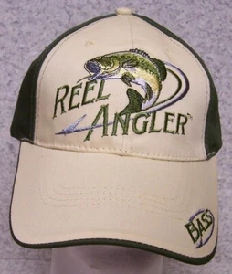 Embroidered Baseball Cap Fishing Bass Reel Angler NEW 1 hat size fits all - Picture 1 of 2