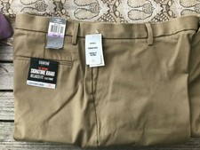 NEW  Dockers Signature Khaki Relaxed Fit Pants Flat Front Mens 38x32  