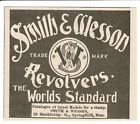 1900 Smith & Wesson Revolvers Antyczna reklama z nadrukiem