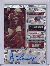 Harold Landry 2018 Contenders Draft Picks Cracked Ice College Ticket Rc Auto /23