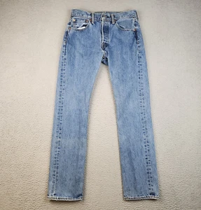 Levi's 501 Jeans Mens 29x32 Blue Classic Slim Fit Button Fly Straight Denim Pant - Picture 1 of 10