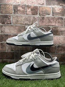 Nike Dunk Low Stencil Spray Paint Trainers Uk Size 8 Vgc Fd0661-100 - Picture 1 of 11