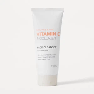 VITAMIN C & COLLAGEN Face CLEANSER w/ ORANGE OIL - Brighten & Firm 150ml - Picture 1 of 2