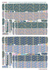 Aviattic ATT48028 1/48 Fokker DVII 4 & 5 color lozenge faded effect tapes x2 - Picture 1 of 1