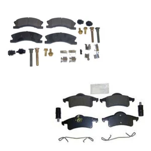 Kit de pastillas de freno delanteras y traseras para Jeep Grand Cherokee WJ con pinzas plateadas - Imagen 1 de 1