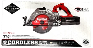 Skilsaw Cordless Worm Drive Saw Diablo Blade TRUEHVL Battery, Red SPTH77M-12 - Picture 1 of 5