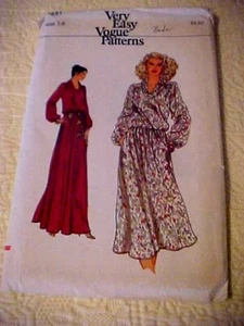 Vestido De Colección Muy Fácil Vogue Patrón 7221 SIN CORTAR - Imagen 1 de 4