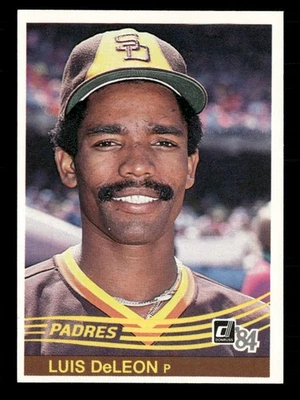 1984 Donruss #162 Luis DeLeon San Diego Padres - Image 1 of 2