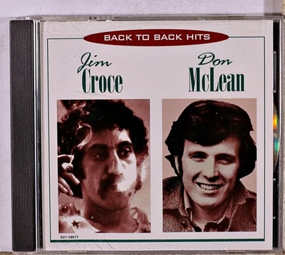 Jim Croce & Don Mclean - Back to Back Hits (CD 1996) - Image 1 of 2