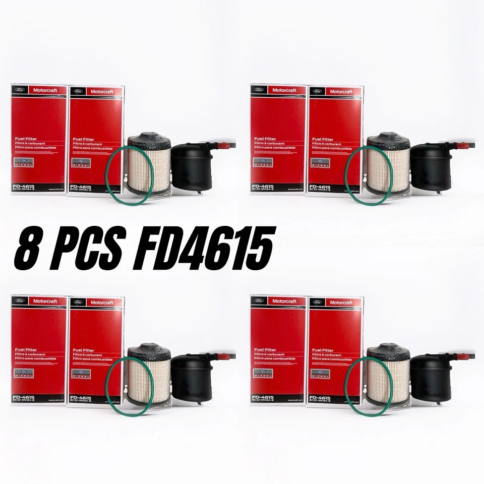 8PCS Motorcraft FD4615 Diesel Fuel Filter For Ford F-250 Super F-350 NEW Foto 1 de 4