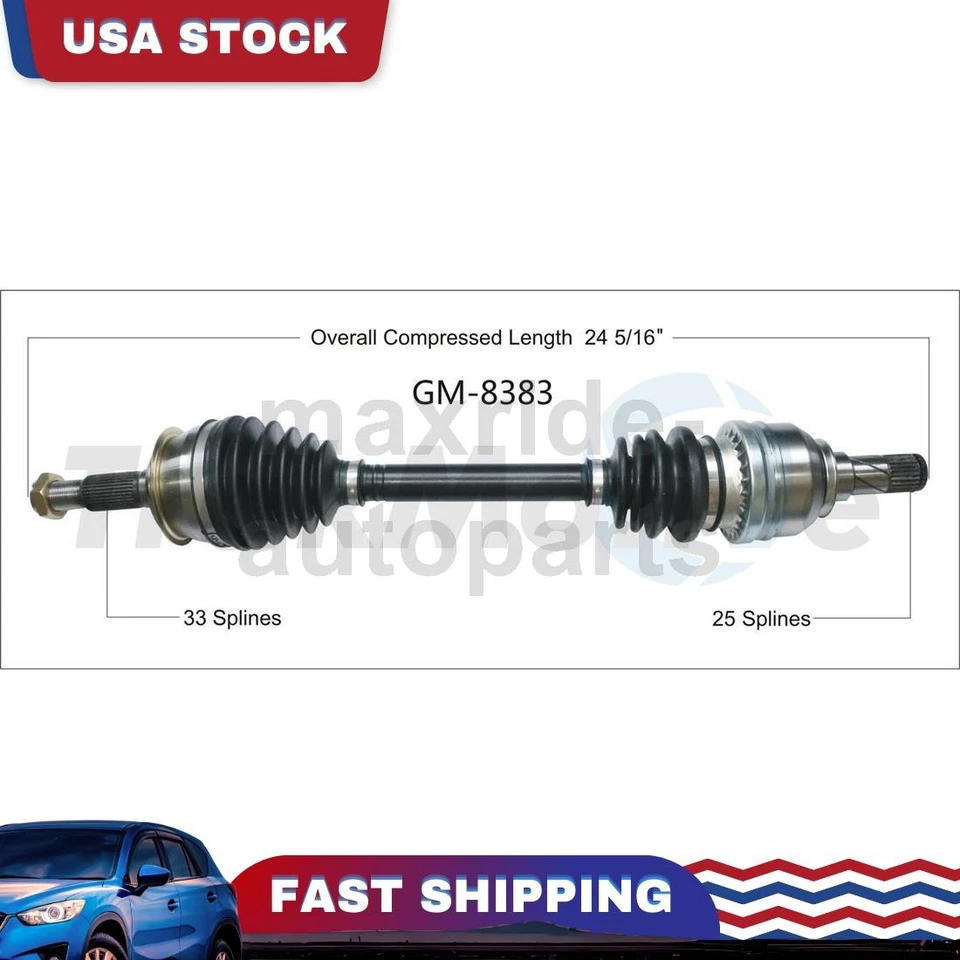 Junta de eje CV del lado del conductor delantero izquierdo para Chevrolet Cruze 2016 2017 2018 Foto 1 de 1