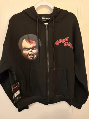 Куртка на молнии Chucky средний размер Universal Studios черная фильм ужасов на молнии унисекс - Изображение 1 из 4