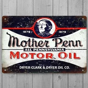 Mother Penn Motor Oil 8 x 12 Vintage Novelty Metal Sign Made In USA New! - Picture 1 of 3