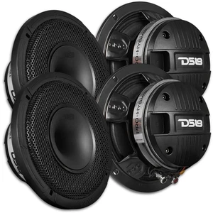 4x DS18 6.5" 2-way Speakers with Driver - PRO-HY6M Slim 150 Watts Rms 8-ohm - Picture 1 of 7