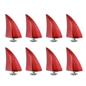 17 mm Spikes und Nieten 8 Sets Leder Basteln Horn Nieten, bunt rot - Bild 1 von 6