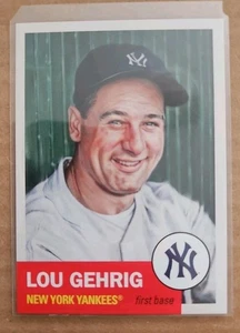 2023 Topps MLB LIVING SET #600 LOU GEHRIG - NEW YORK YANKEES - CANTIDAD - Imagen 1 de 2