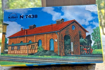 Kibri N Scale Building Kit 7438 Engine House Sealed in open box - Image 1 of 4