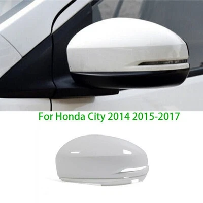 Cubierta de espejo retrovisor izquierdo blanco para Honda City 2014 2015-2017 1X Foto 1 de 3