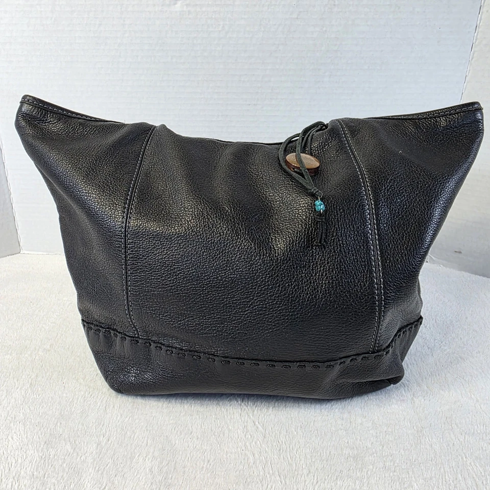 Bolso de mano de cuero granulado negro The SAK Foto 1 de 4