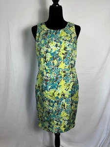 J. Crew 6 Green Floral Branch The Allie Silk Mini Dress - Picture 1 of 10