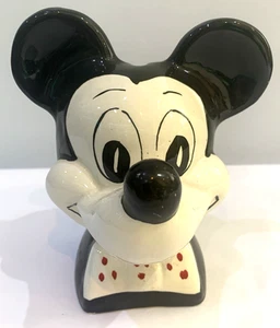 Vintage Walt Disney 1960’s 1970’s Mickey Mouse Keramik Spardose R.Moss - Bild 1 von 7