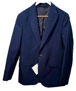 Traje Chaqueta John Lewis de Lana Cachemira Para Hombre A Medida Azul Real 38 Corto - Imagen 1 de 15