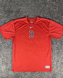 Boston Red Sox Shirt Uomo Rosso Medio Manica Corta T Baseball Dri Fit MLB Nike - Foto 1 di 8