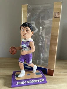 JOHN STOCKTON Utah Jazz Legend NBA Court Base Bobblehead NIB! - Picture 1 of 2