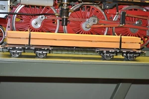 Erich Spahr 4-Axle Real Wood Car Brass Model 1:32 Track 1 - Picture 1 of 14