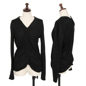 ISSEY MIYAKE HaaT Drape Design V Neck Knit Sweater Size 2(K-120112) - Picture 1 of 12